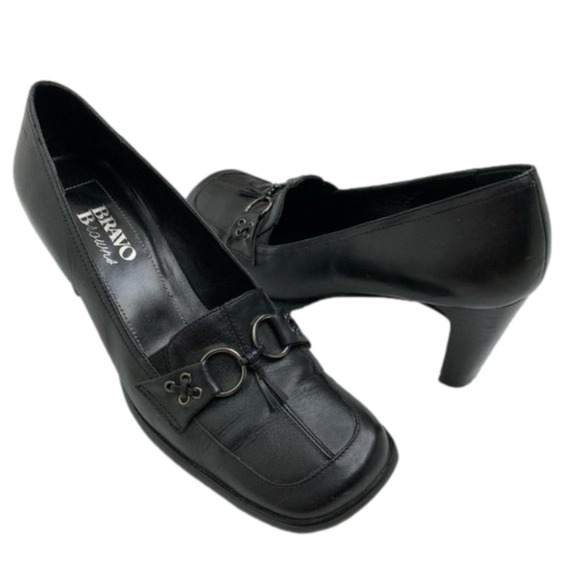 Bravo  Browns Black Leather size 9 - Picture 1 of 8